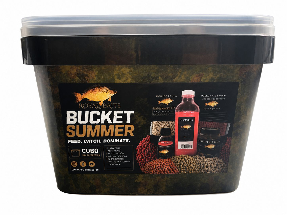 Cubo reutilizable Bucket Summer Royal Baits