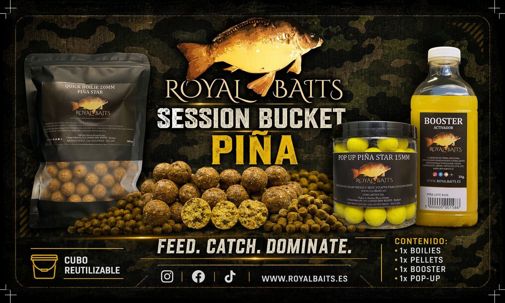 Session Bucket Piña Star Royal Baits